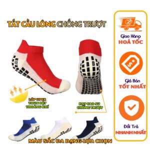 Tóp 12 Phụ Kiện Và Dụng Cụ Cần Thiết Khi Chơi Cầu Lông 5 Tất chống trượt
