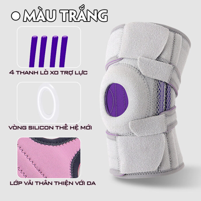 Bo goi velcro co dinh xuong banh che mau trang 1