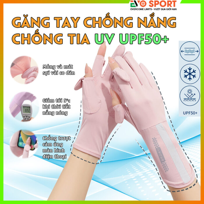Găng tay nữ chống nắng uv upf50+