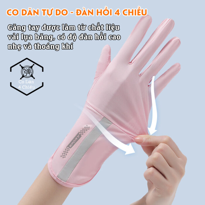 Găng tay nữ chống nắng uv upf50+