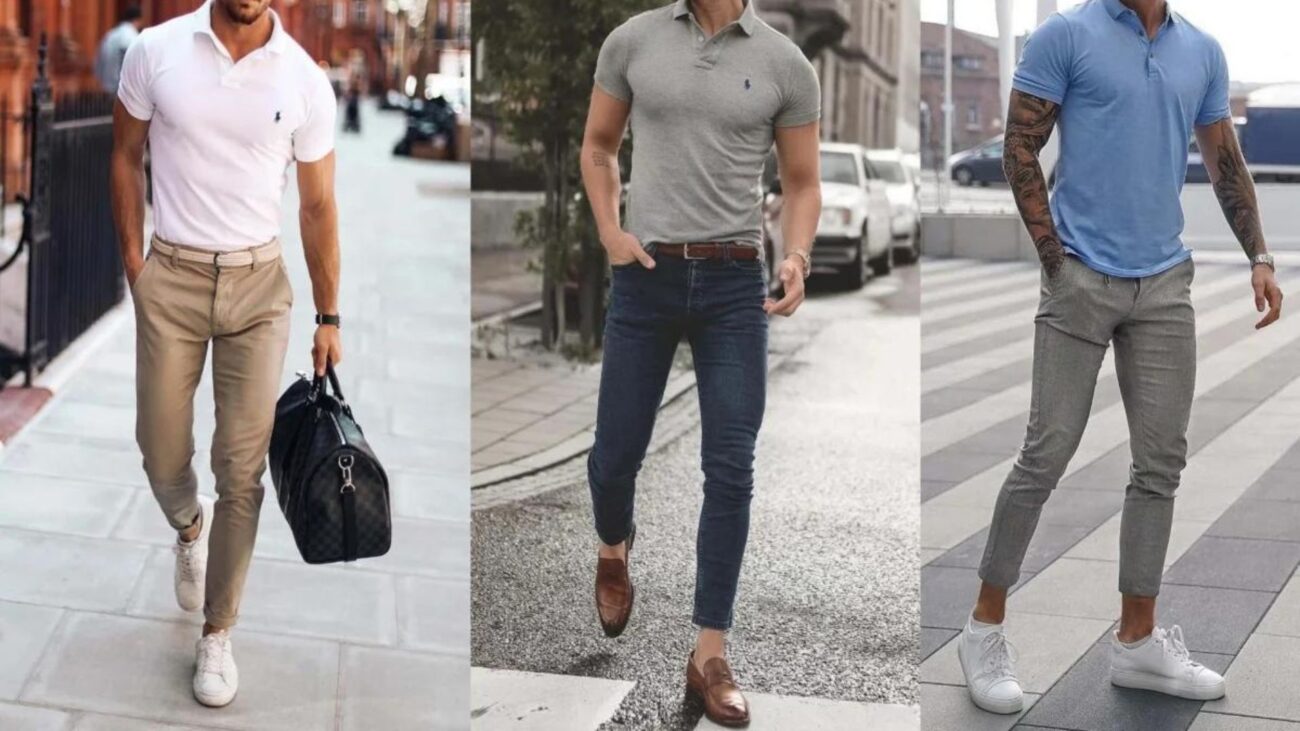 9+ Cách Phối Đồ Với Áo Polo Dành Cho Nam Và Nữ Phong Cách Nhất 4 Phối với quần tây