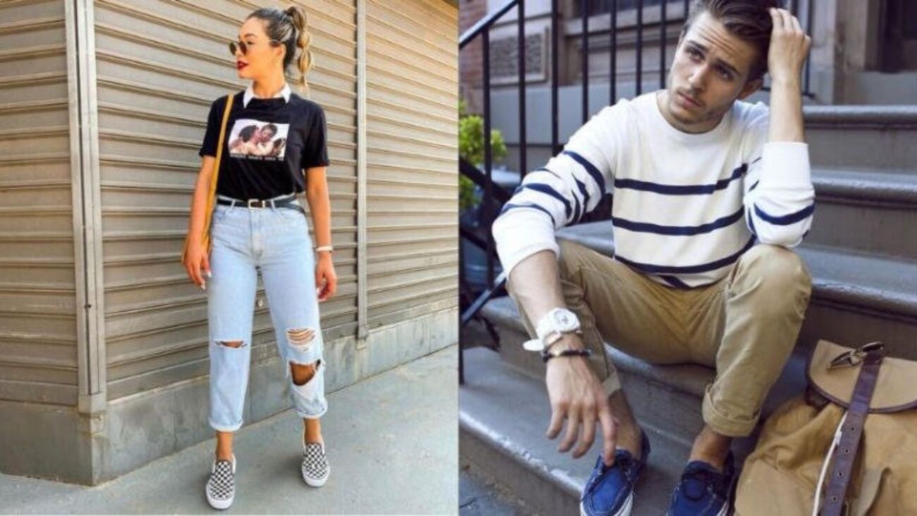 Giày Slip On Là Gì? Top 6 Mẫu Giày Và Cách Phối Cực Thời Trang 7 Phong cách trẻ trung, đơn giản